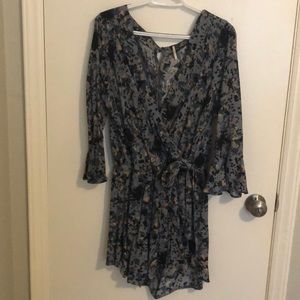 Free People Navy Romper